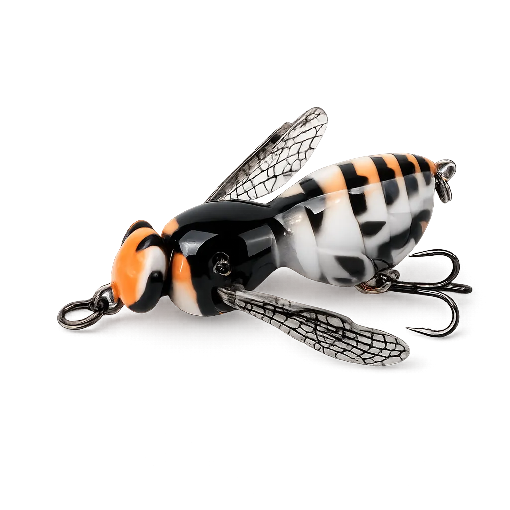 🐟Tödliche Versuchung🐝 Bionic Wasp Topwater Lure 🔥 Triggers Explosive, Violent Surface Strikes!