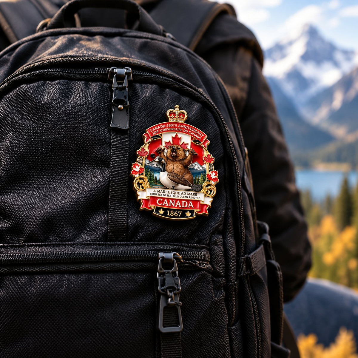 🍁Canada 160th Anniversary Tribute Badge | 1867–2027 Canadian Heritage Collector’s Keepsake