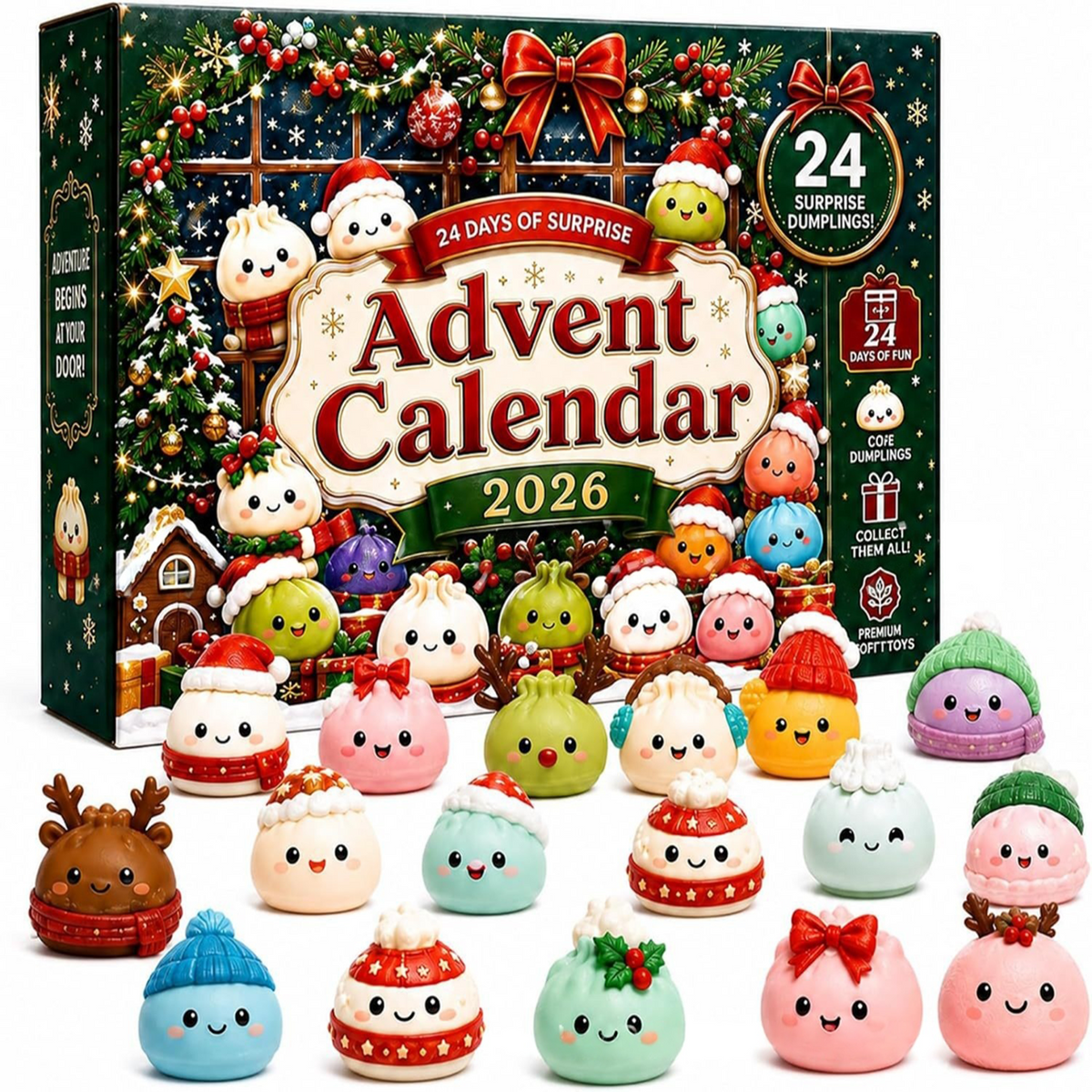 π Christmas Dumpling Squishy Advent Calendar π
π
