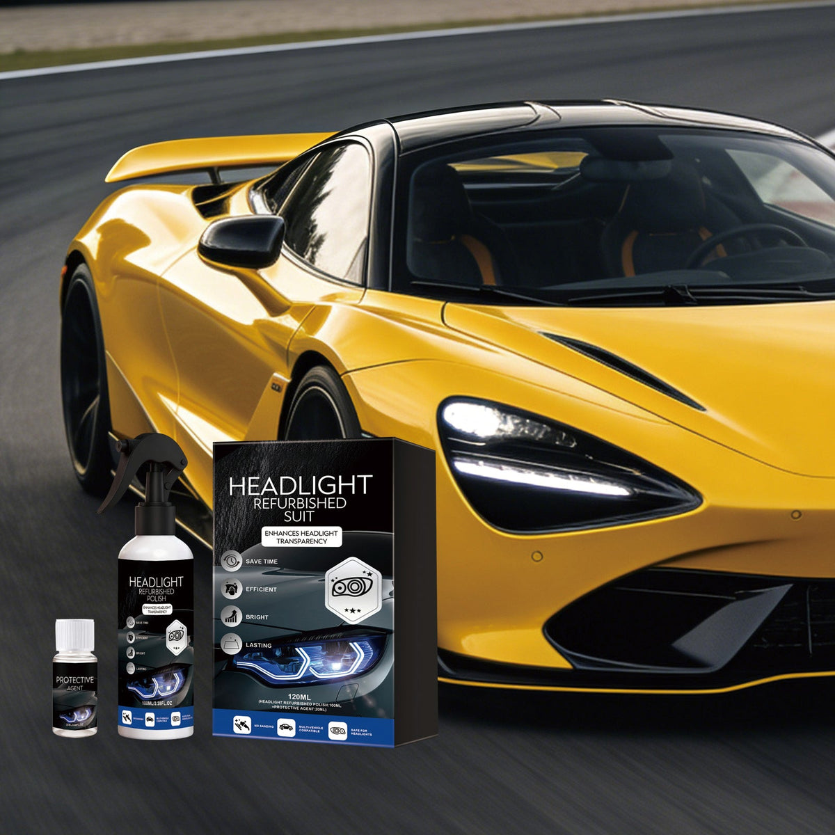 🔥 52% OFF NOW! Headlight Restoration Kit UV Protection ✨
