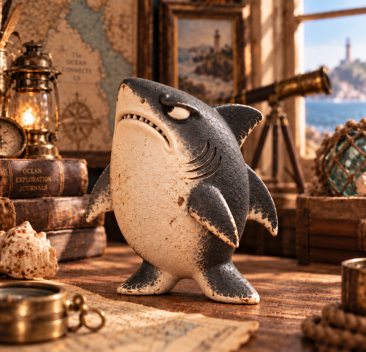π¦π Chaos & Regret Shark Pair β Funny Desk Companion Duo for Best Friends