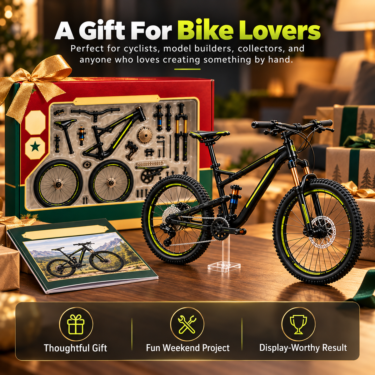 🔥LAST DAY 50%🚵♂️🛠️ DIY Mountain Bike Model Building Kit