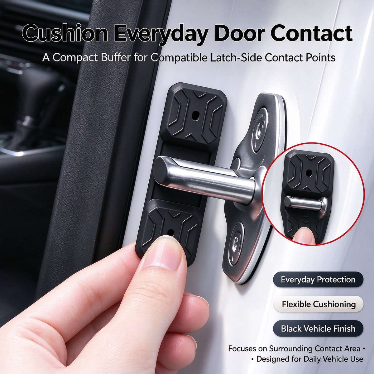 π Car Door Latch Cushion Pads β Reduce Closing Impact