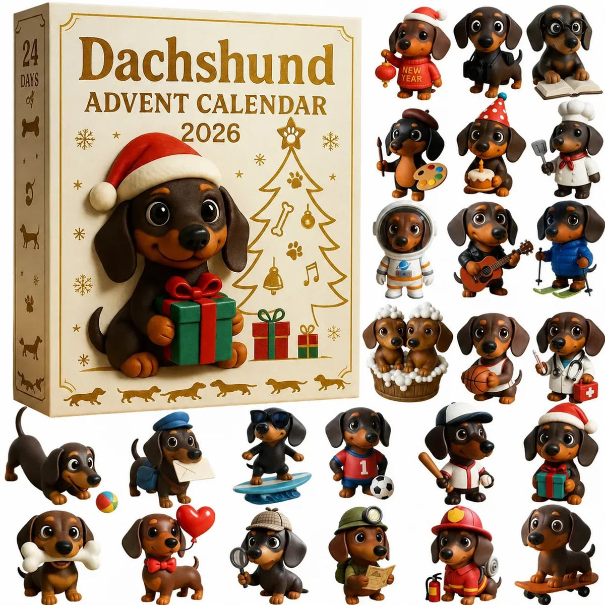 2026 Dachshund Advent Calendar πΆβ¨