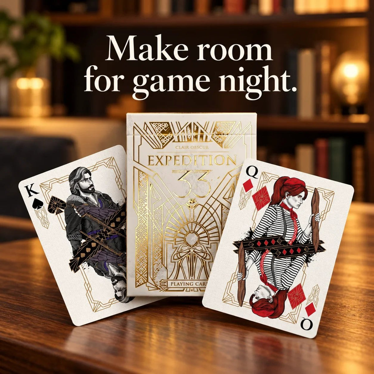 🃏✨ Gold-Foil Art Deco Playing Cards | Black & Ivory Editions(📦Buy 2 Free Shipping)