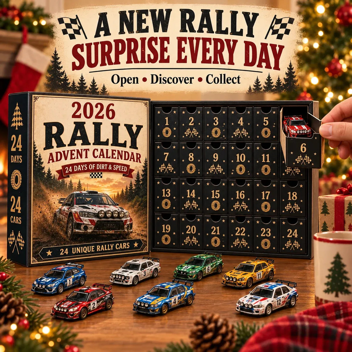 24-Day Rally Car Advent Calendar for Racing Fans β Countdown to Christmasππ¨