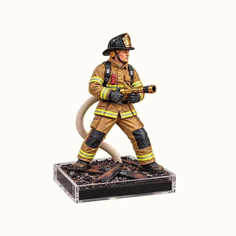 π Firefighter Humidifier β Creative Fire Hose Mist Diffuser & Light-Up Desktop Decor π¨