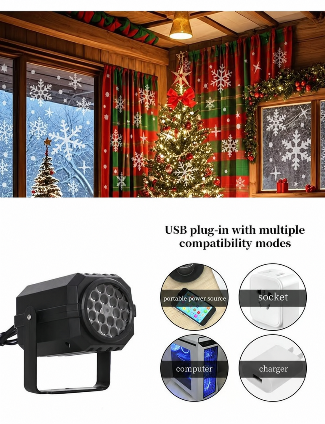 ππ Magical Christmas LED Projector β 16 Stunning Patterns to Light Up Your Holidays! β¨π