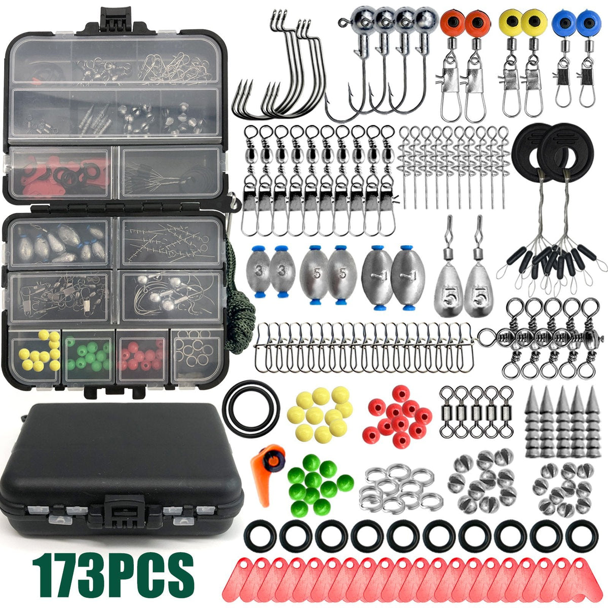 All-In-One Fishing Tackle Kit with Storage Box