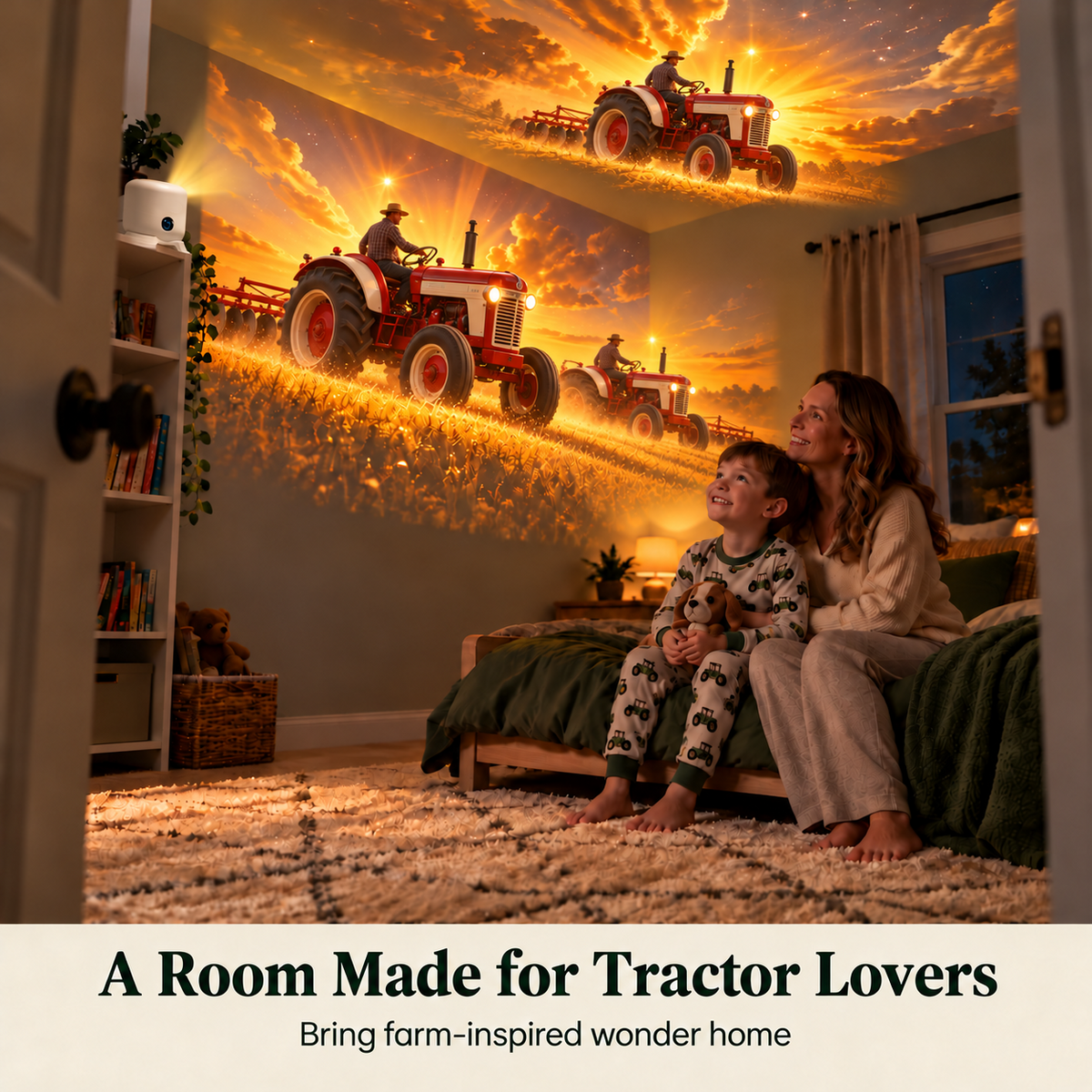 NEW ARRIVAL🚜 Tractor & Farm Scene Room Projector – Wall & Ceiling Décor for Tractor Lovers