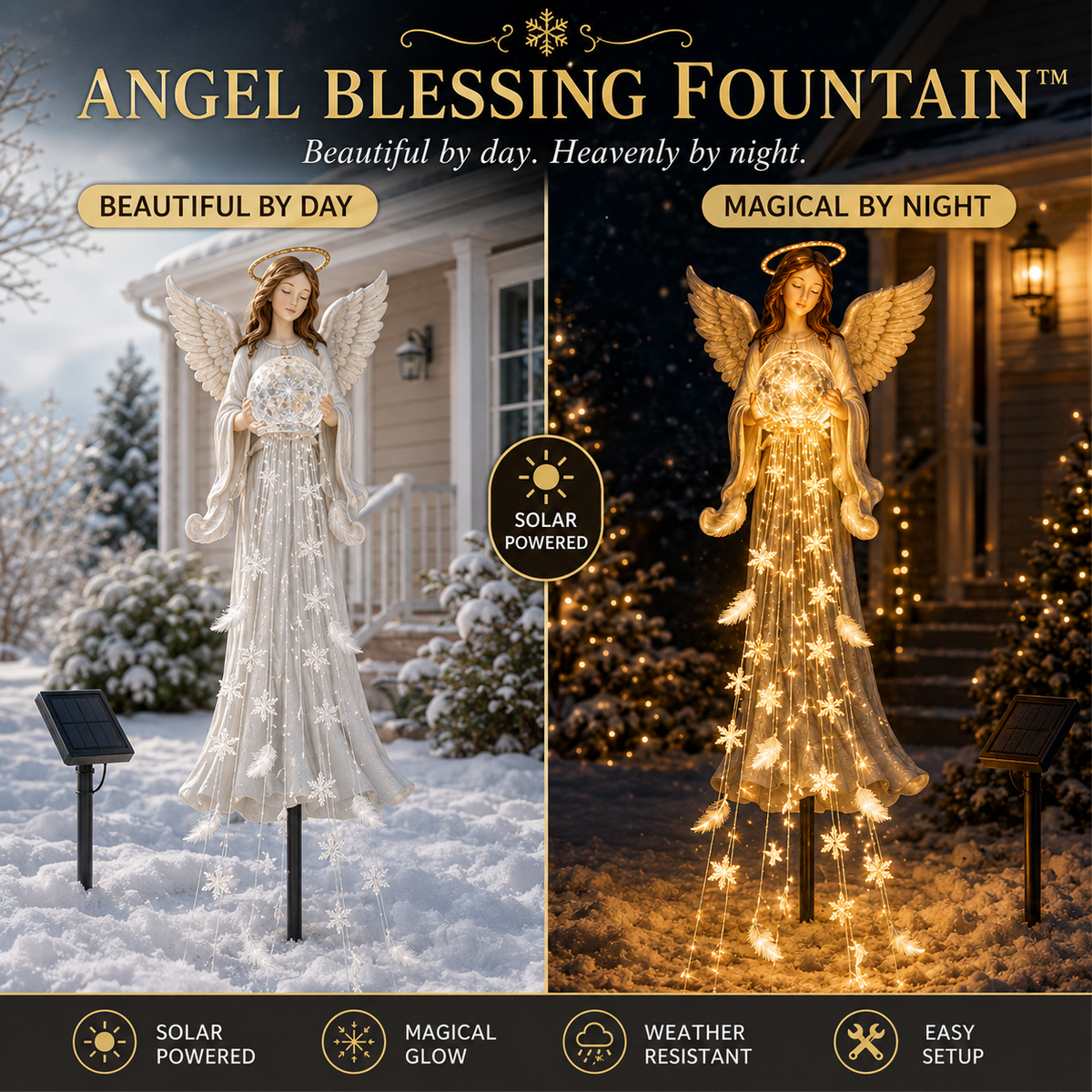š„Hot Sale 45% OFF āØAngel Blessing Fountainā Solar Cascading Angel Garden Light š¼