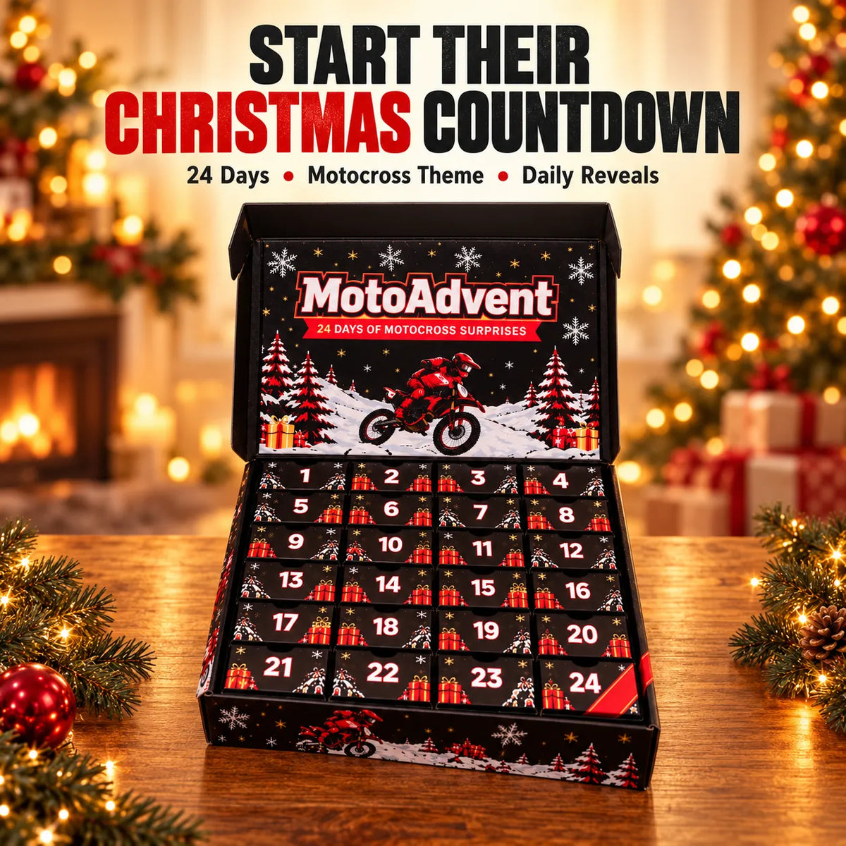 ๐๏ธ MotoAdvent Motocross Advent Calendar โ 24 Days of Christmas Surprises ๐๐