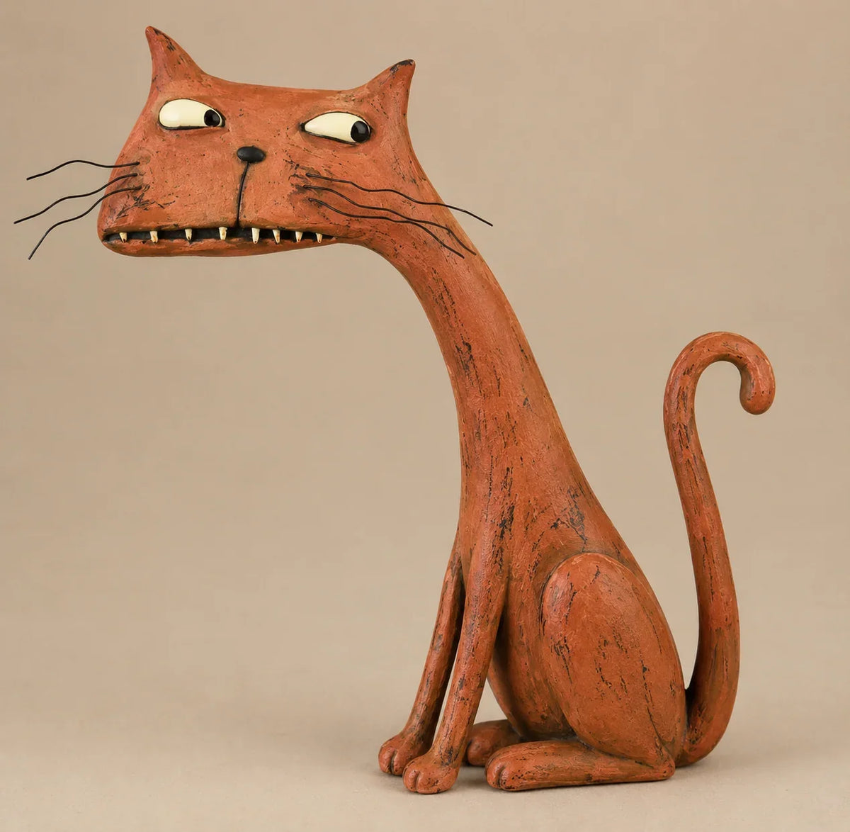 🧡Whimsical Vintage Mouse & Cat Figurine