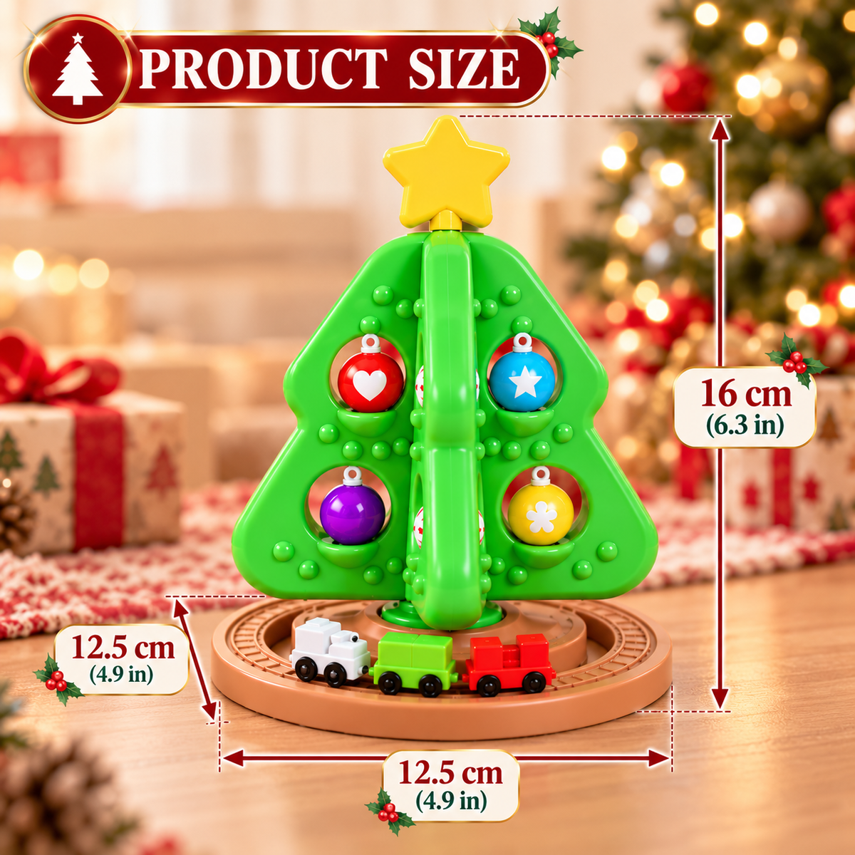ππ My First Christmas Tree | Toddler Decorating Toy Set with Ornaments & Mini Train π