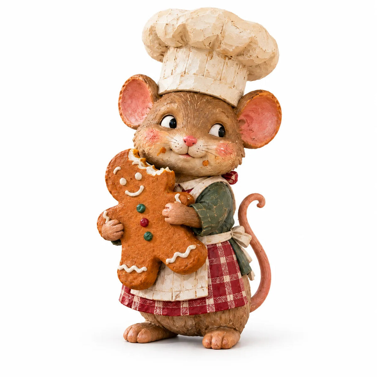 ππͺ Gingerbread Mouse Baker Figurine β Vintage-Style Christmas Kitchen Decor