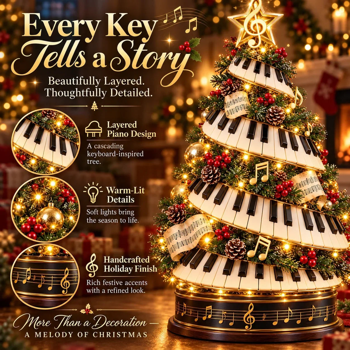 πΉπ Christmas in Every Key | Lighted Piano Tree β¨
