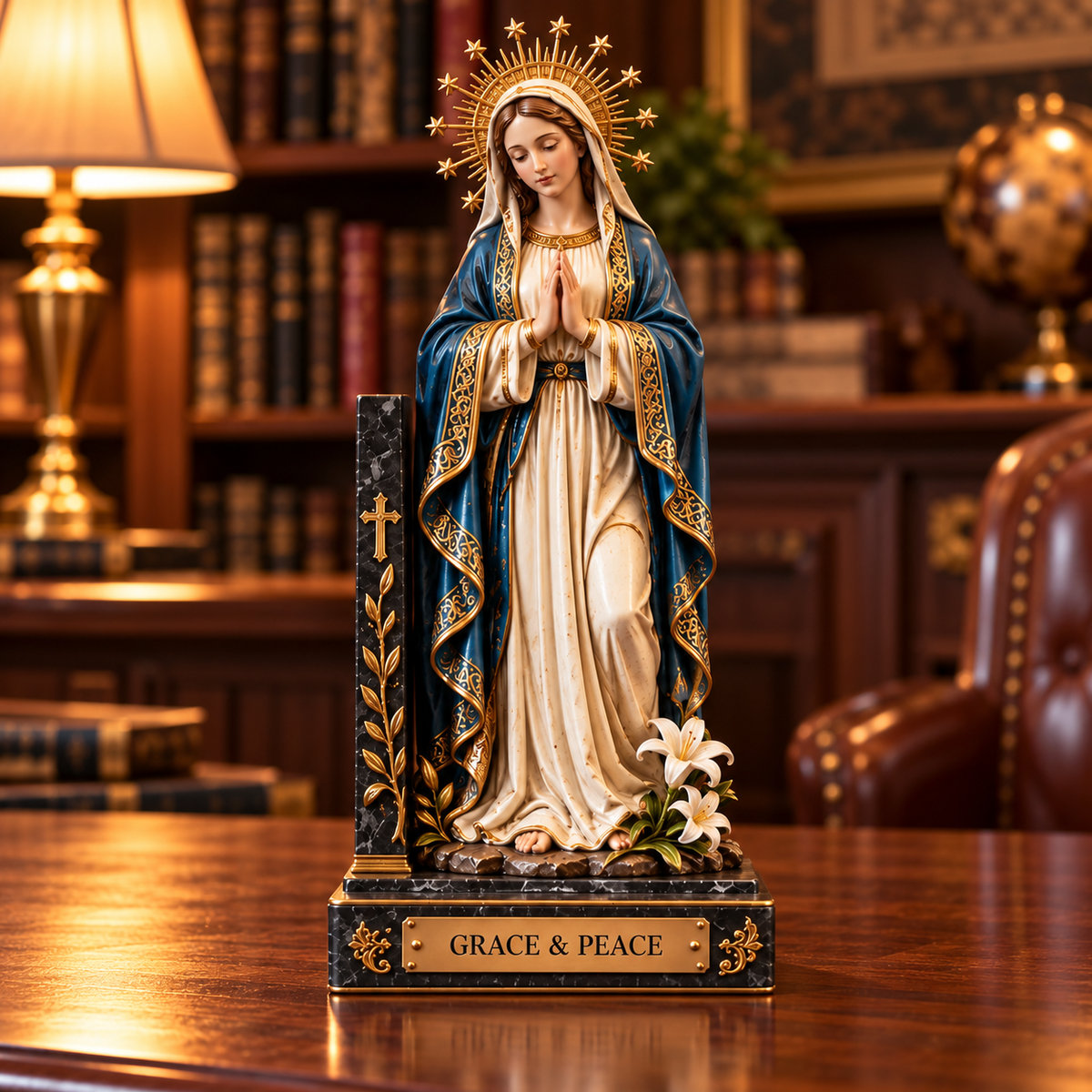 ✝️ Sacred Heart of Jesus & Virgin Mary Bookends | Faith & Love, Grace & Peace
