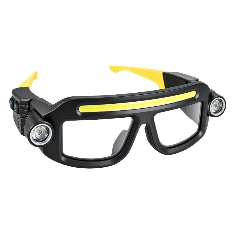π₯Hands-Free LED Work Glasses with Wide Front Beam, Side Lights & Over-Glasses Fit