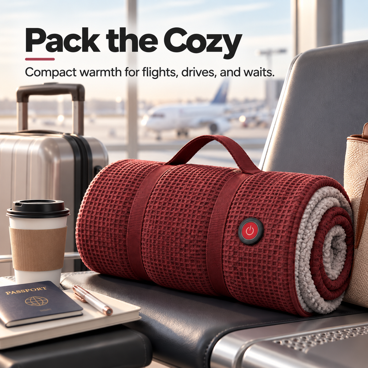 50% OFF🔥 Wearable Heated Blanket – Cozy Hands-Free Warmth