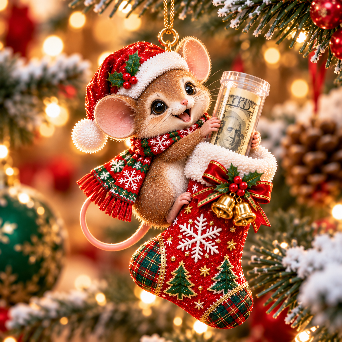 ππ΅ The Cutest Christmas Cash Gift | Animal Stocking Money Holder Ornament