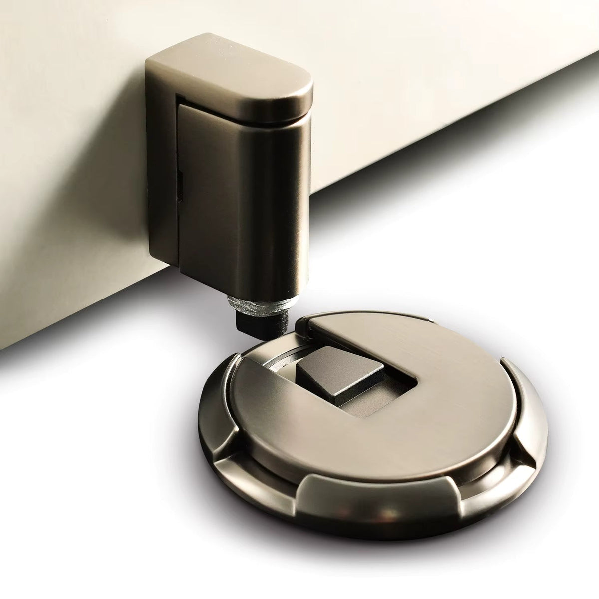 Adjustable Push-to-Hold Door Stopper | Skip the Wedge