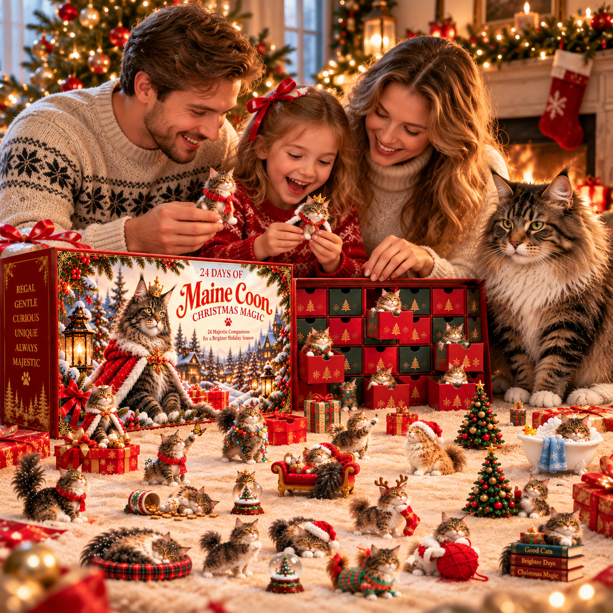 ππ± ROAR! One Bite and Christmas Is Mine! 2026 Maine Coon Christmas Box β 24 Days of Furry Royal Mischief!