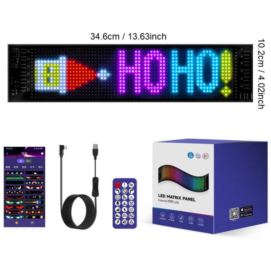 π Smart LED Pixel Car Display β App-Controlled Custom Text, Colors & Animations