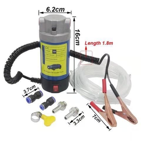 🔧 100W Portable Oil Transfer Pump – 12V / 24V Engine Oil Extractor