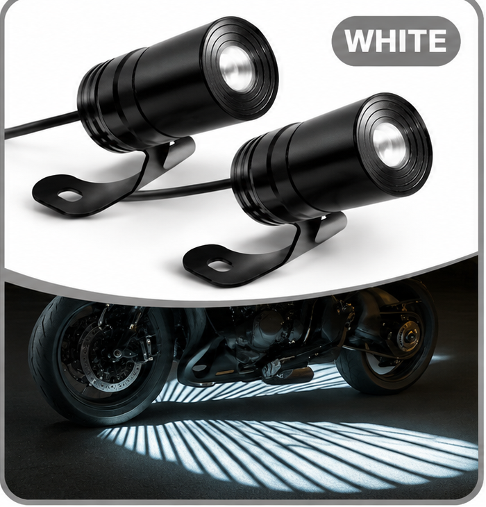 🏍️ Dual Motorcycle Laser Projector Lights