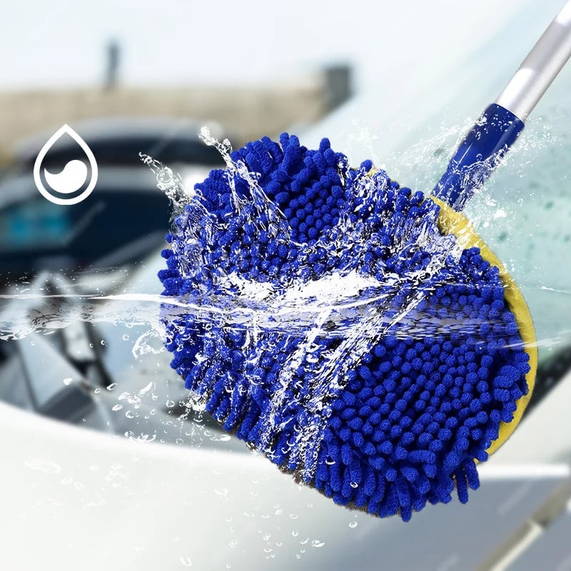 šā³Time-Limited Specialā°Durable Aluminum Long Handle Telescopic Car Wash Mop ā Soft Microfiber, Scratch-Free & Adjustable Length āØ