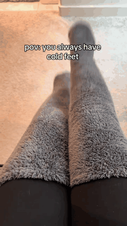 CloudCozy Over-the-Knee Plush Lounge Socks
