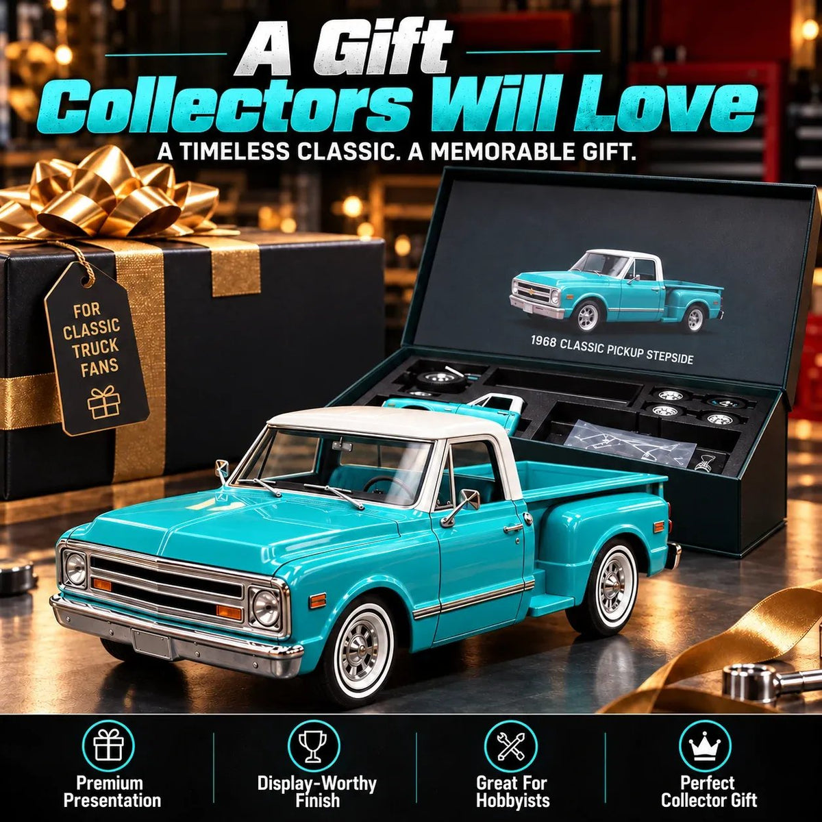 ๐๐Premium Classic Truck Gift for Collectors & Hobbyists ๐