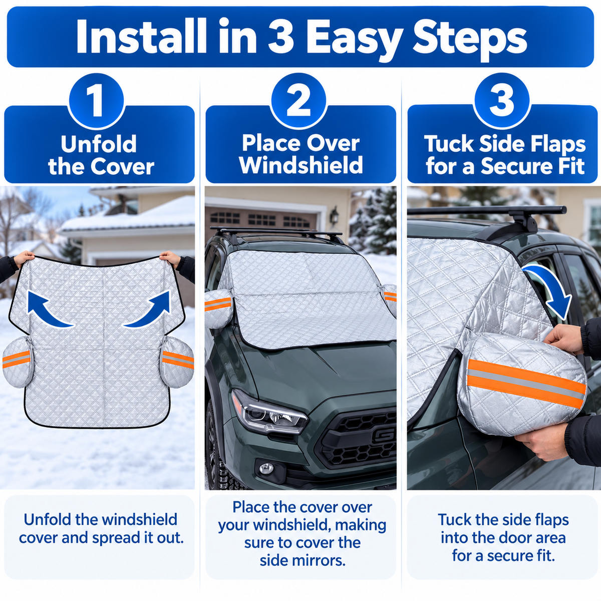 π All-Season Magnetic Windshield Cover β Snow, Ice & Frost Protection