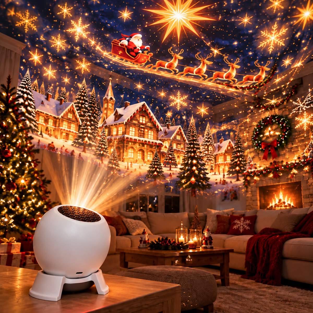 π Christmas Projector Night Light - 360Β° Adjustable HD Holiday Pattern Ceiling Light π
Indoor Xmas Decoration Lamp for Kids Bedroom, Party & Holiday Gift π