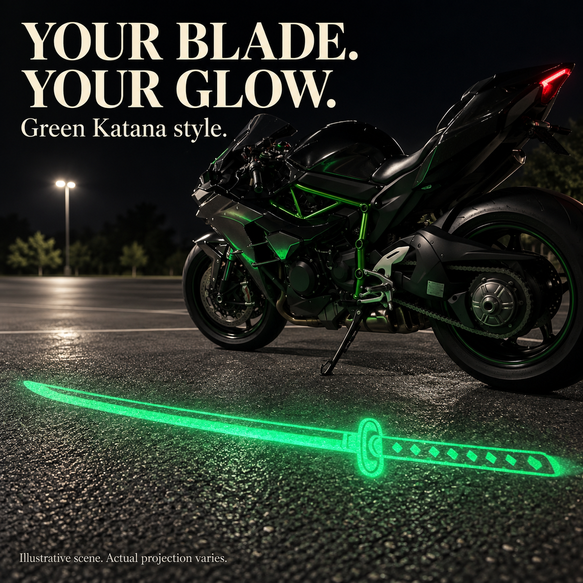 🏍️ Motorcycle Ground Projection Lights