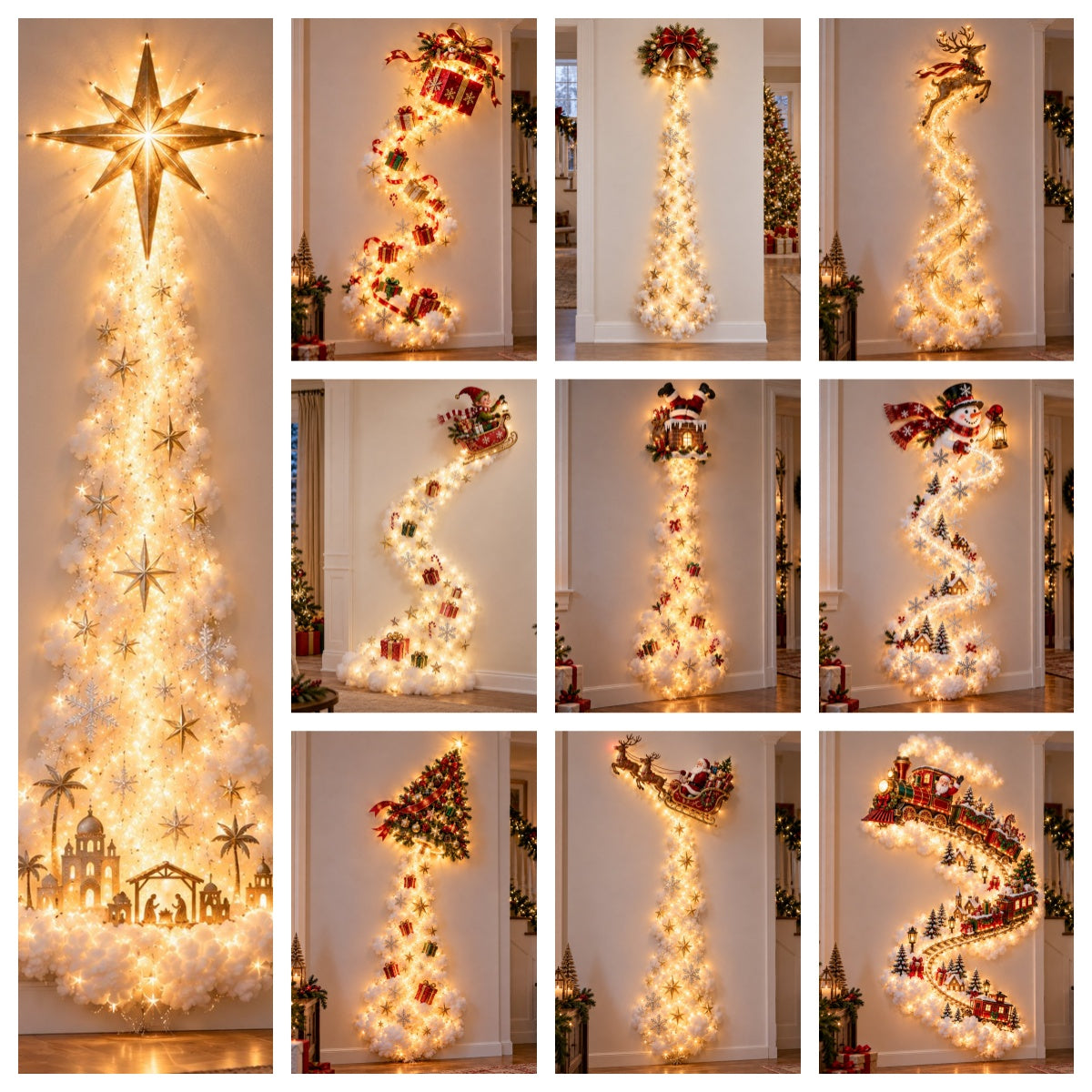 ✨ Christmas Magic Trail Wall Light - A Little Christmas Magic, Right on Your Wall