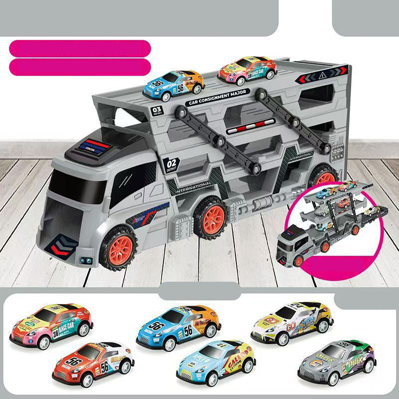 Car Carrier Toy with Track and Launcher β product image