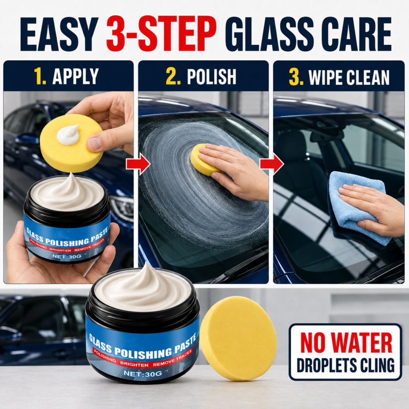 π Car Glass Oil Film Remover β Windshield Cleaner & Water-Repellent Care