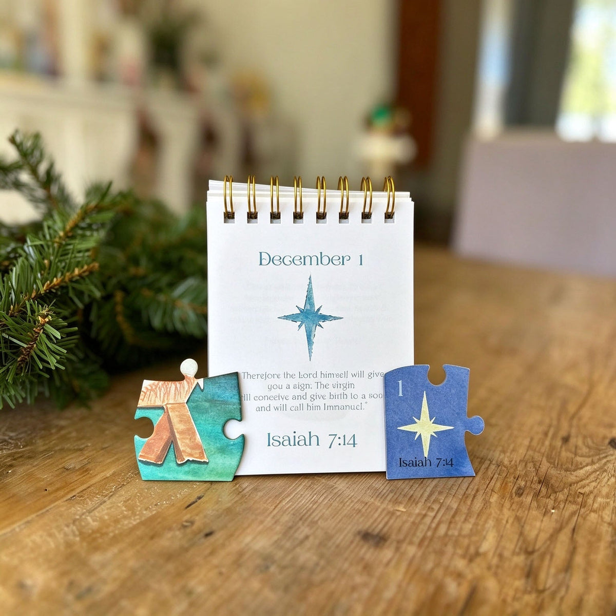 ✝️ Finding Jesus – 24-Day Christmas Countdown | Plush Doll, Scripture & Puzzle Set 🎄