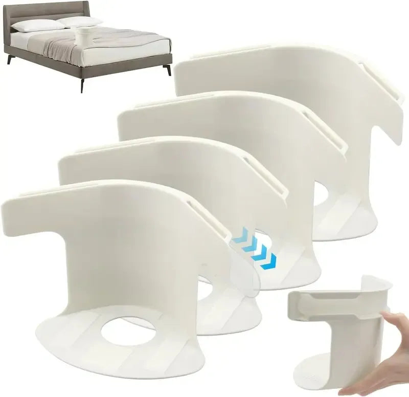 🛏️ 4-Piece Adjustable Bed Sheet Fastener Set – Heavy-Duty No-Slip Straps for a Smooth, Secure Fit, White