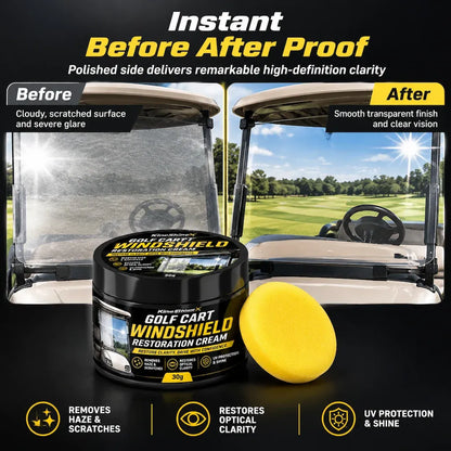 Golf Cart Windshield Scratch Repair Paste with Sponge
