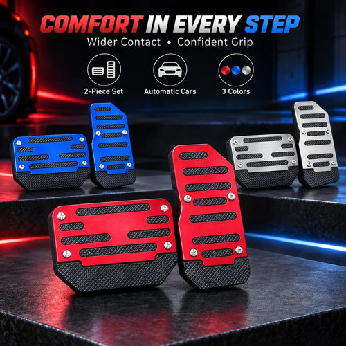 2PCS NonSlip Universal Foot Brake and Gas Pedal Covers