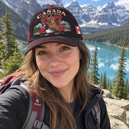 🔥LAST DAY 50% OFF - 🍁 Canada 160th Anniversary 1867–2027 – Premium Embroidered Heritage Cap100% Cotton • Detailed Embroidery • Comfortable Fit