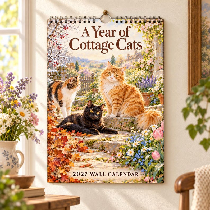 🐈 2027 Cottage Cats Wall Calendar