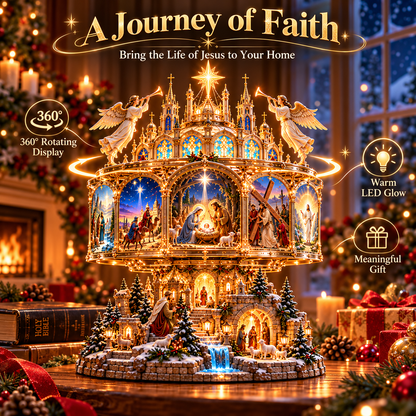 🪞✝️ Lighted Bible Story Display – 6 Sacred Scenes of Faith & Hope ✨