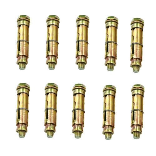 🔩 10-Pack M8×60mm Expansion Anchor Bolts – Heavy-Duty Sleeve Fasteners