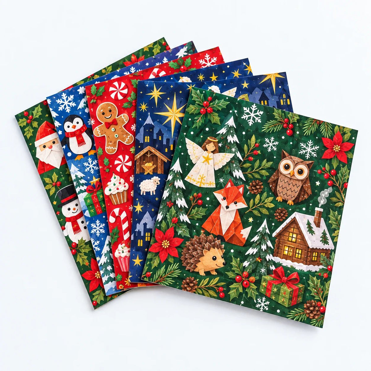 🧘 Relaxing & Beginner-Friendly- 3D DIY Paper Christmas (💕 Step-by-Step Guide Included)