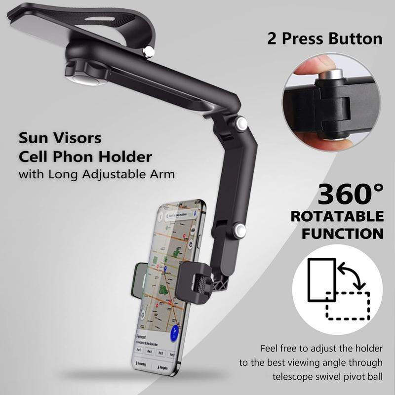 📱1080° Adjustable Car Sun Visor Phone Holder!!!