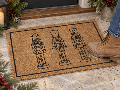 MerryWelcome Christmas Coir Doormat – 7 Festive Designs