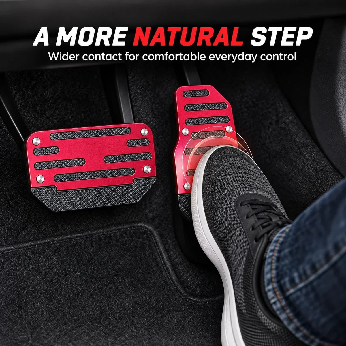 2PCS NonSlip Universal Foot Brake and Gas Pedal Covers